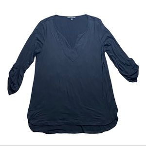 Cable & Gauge Black V Neck Shirt